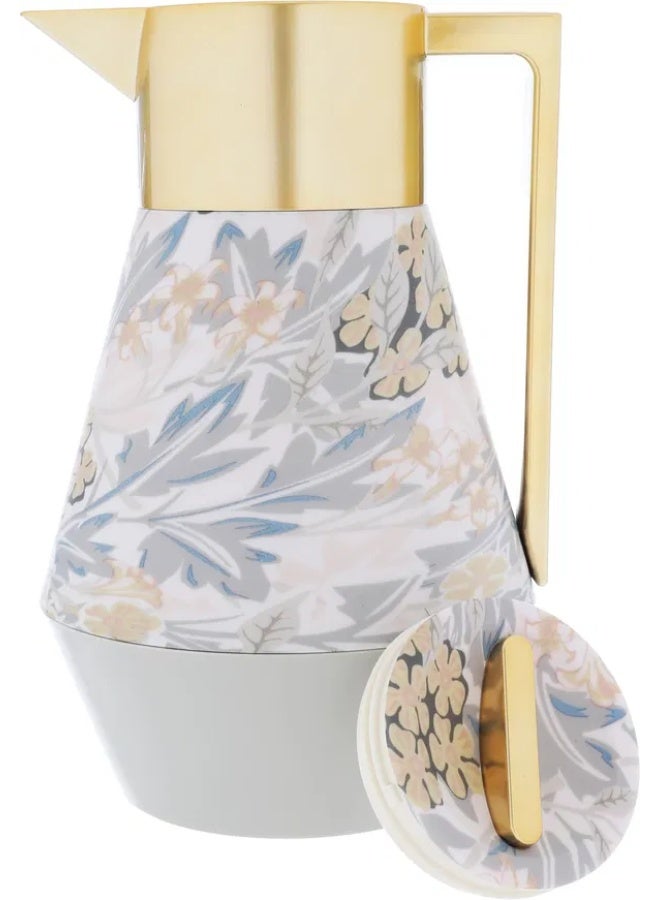 Lydia Golden Handle Thermal Glass Thermos 1 liter - Image 1